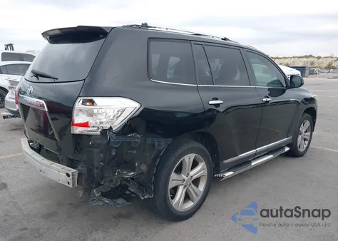 2012 Toyota Highlander Limited V6 z USA, uszkodzony, nr VIN 5TDYK3EH2CS069660